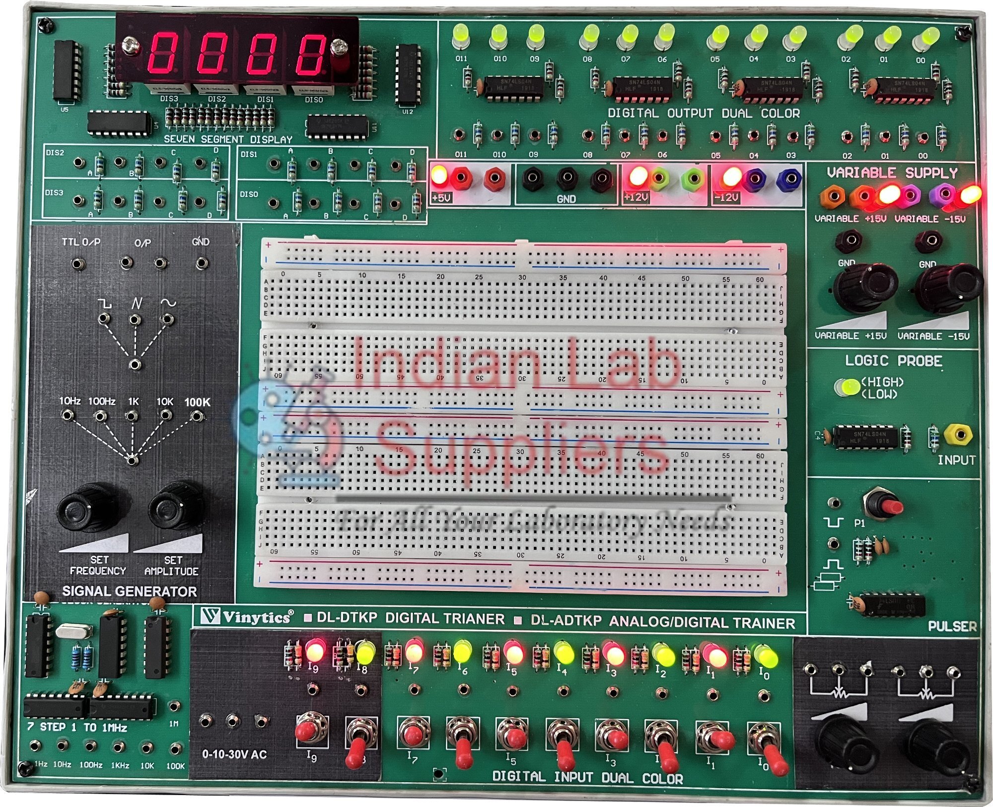 Analog & Digital IC trainer kit